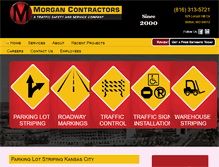 Tablet Screenshot of morgancontractors.com